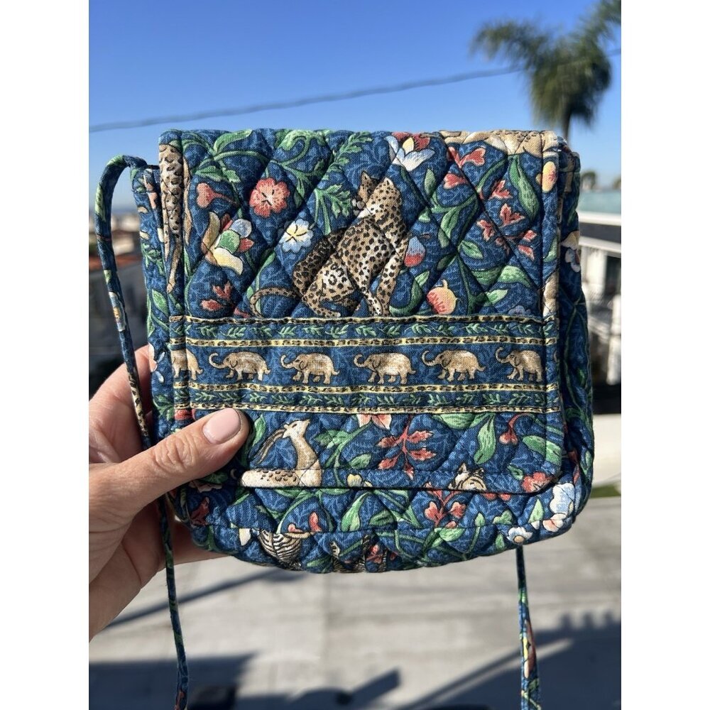 Vintage Vera Bradley Retired Animal Kingdom flap crossbody preppy CUTE!